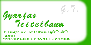 gyarfas teitelbaum business card
